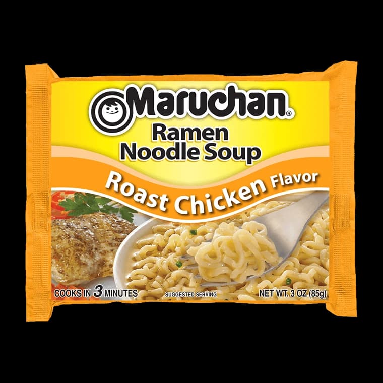 Maruchan roast chicken flavor package